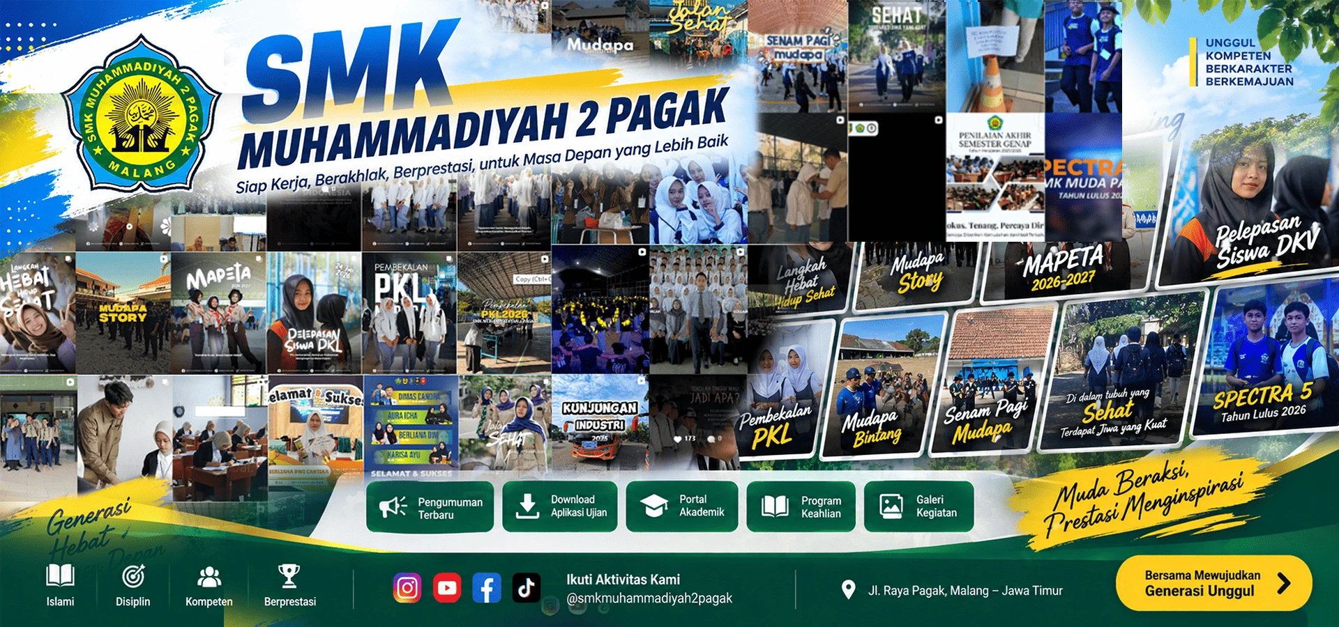 Banner SMK Muhammadiyah 2 Pagak